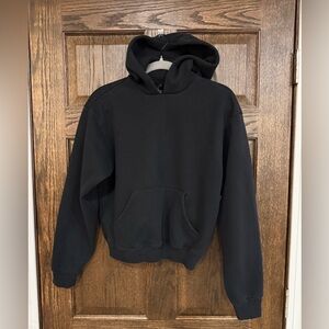 Skims Black Cropped Hoodie Size Small